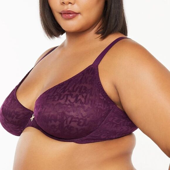 Savage X Fenty Tagged by Savage Unlined Bra Late Night Purple 36DDD - Picture 4 of 8